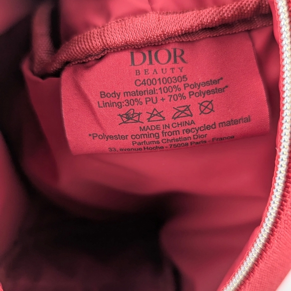 Dior Mini Scarlet Red Makeup Bag - Picture 8 of 9